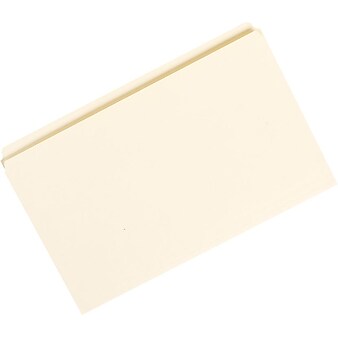 Light Duty Manila File Folders, 1/3 Cut, LETTER-size Holds 8 1/2" x 11", 100/Bx