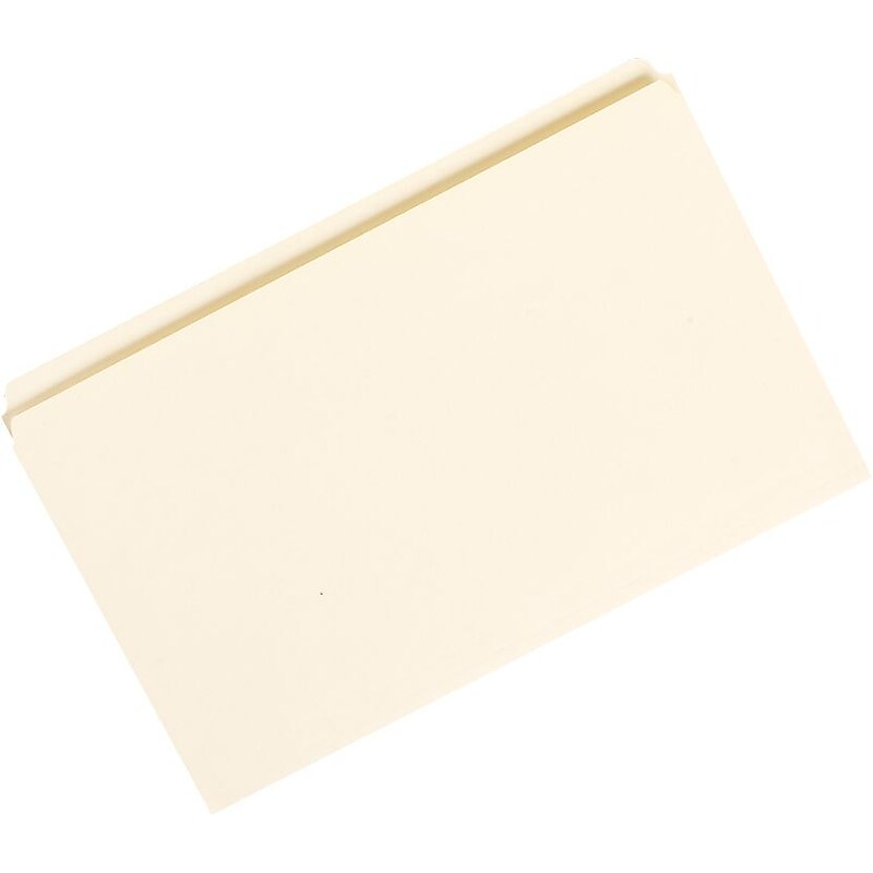 AbilityOne Light Duty Manila File Folders, 1/3 Cut, LETTER-size Holds 8 1/2" x 11", 100/Bx image 1