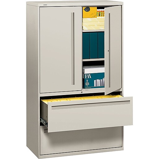 Hon 700 Series Lateral File W Storage Cabinet 42w X 19 1 4d Light Gray