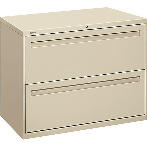 HON Brigade® 700 Series Lateral File, 2-Drawer, 28-3/8Hx36Wx19-1/4