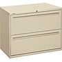 HON Brigade® 700 Series Lateral File, 2-Drawer, 28-3/8Hx36Wx19-1/4"D, Putty~#|#~s0087331_sc7