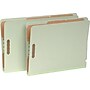 Pendaflex Reinforced Pressboard Classification Folder, 2-Dividers, 2" Expansion, Legal Size, Light Green, 10/Box (23324)~#|#~s0093236_sc7