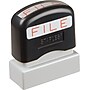 Offistamp Pre-Inked Stamp, "FILE", Red Ink (034513)~#|#~s0099911_sc7