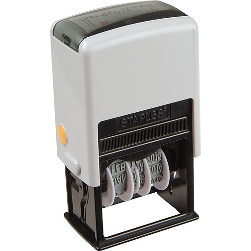 Offistamp SelfInking TwoColor Dater, "Paid" Staples