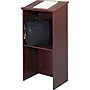 Safco® Stand-Up Lectern, Mahogany, 46"H x 23"W x 15 3/4"D~#|#~s0101310_sc7
