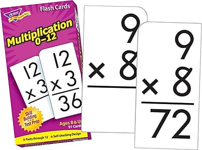 Worksheets Flashcards Of Multiplication trend enterprises multiplication 0 12 flash cards cards