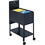 Safco Extra Deep Metal Mobile File Cart with Lockable Wheels, Black (5363BL)~#|#~s0106531_sc7