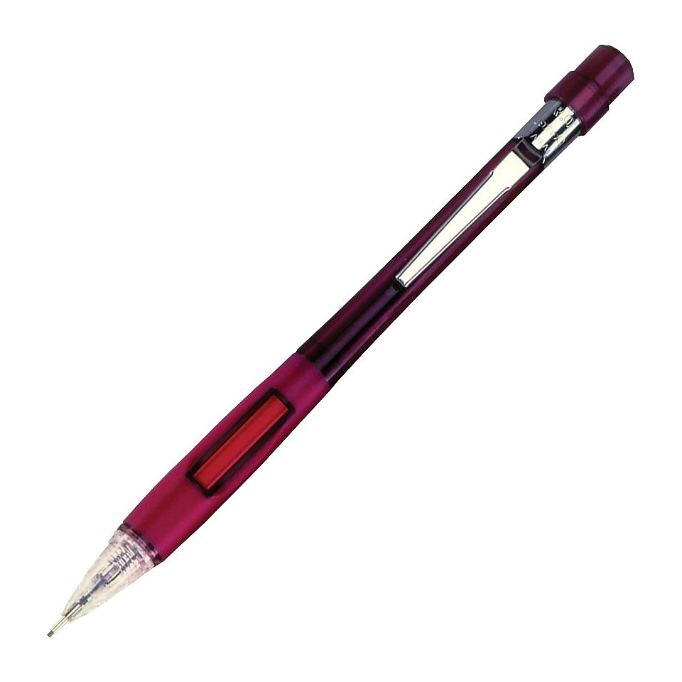 Pentel Quicker Clicker™ Automatic Pencil .9mm, Burgundy Barrels, 2/Pack