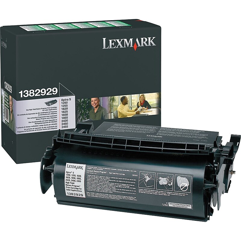 Lexmark 1382929 Black High Yield Toner Cartridge image 1