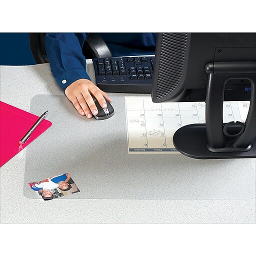 Artistic Krystal View™ NonGlare Desk Pad, Frosted, 19" x 24" Staples