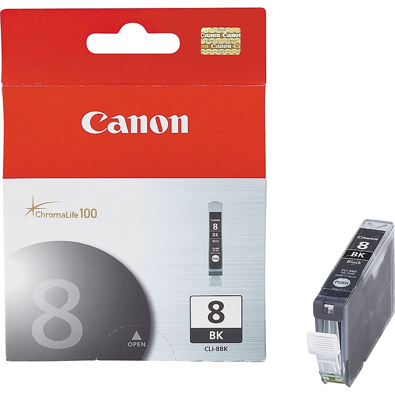 Canon 8 Black Standard Yield Ink Cartridge (0620B002AA) image 1