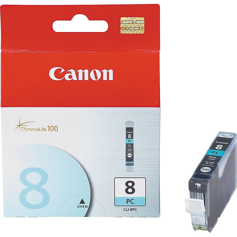Canon 8 Photo Cyan Standard Yield Ink Cartridge (0624B002AA) image 1