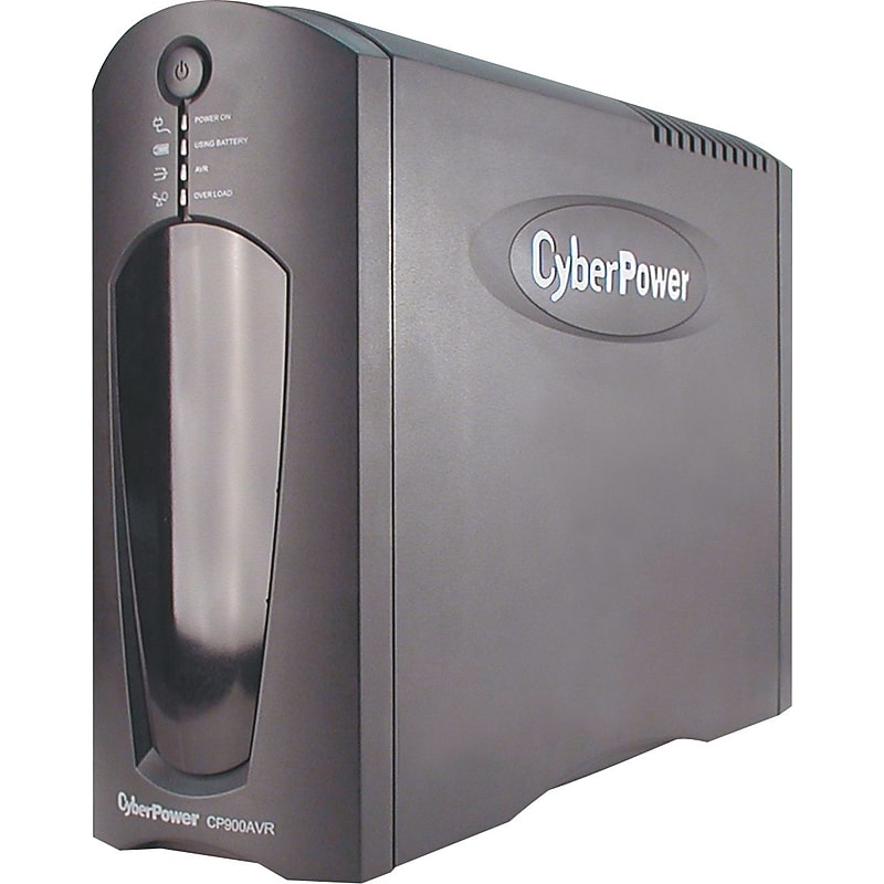 CyberPowerPC AVR Series CP900AVR 900VA UPS, 8-Outlets, Black (CP900AVR) image 1
