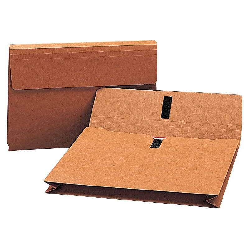 Smead Expanding Wallet, 2" Expansion, Flap with VELCRO Closure, Legal Size, Redrope, Each (77145) image 1