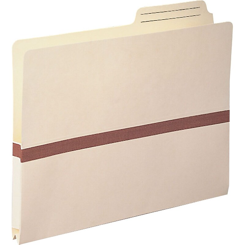 Smead Reinforced File Pocket, 1" Expansion, Letter Size, Manila (75487) image 1