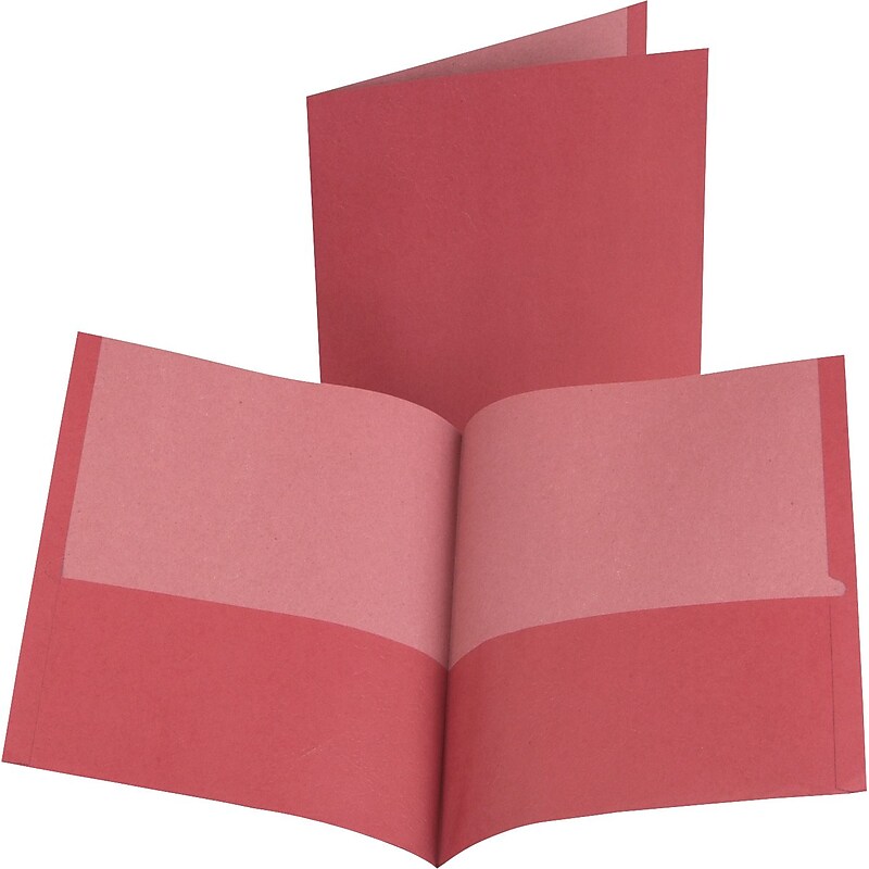 Esselte® Oxford® 2-Pocket Portfolio Folder, Red, 10/Pack (00573) image 1