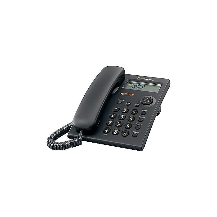 Panasonic Corded Single Line Phone, Black (KXTSC11B) | Staples