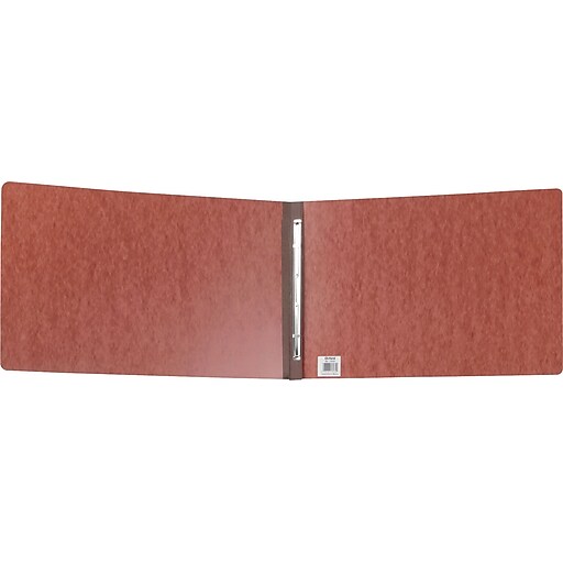 Oxford® Pressboard Report Cover with Fastener, 17" x 11", Red Staples