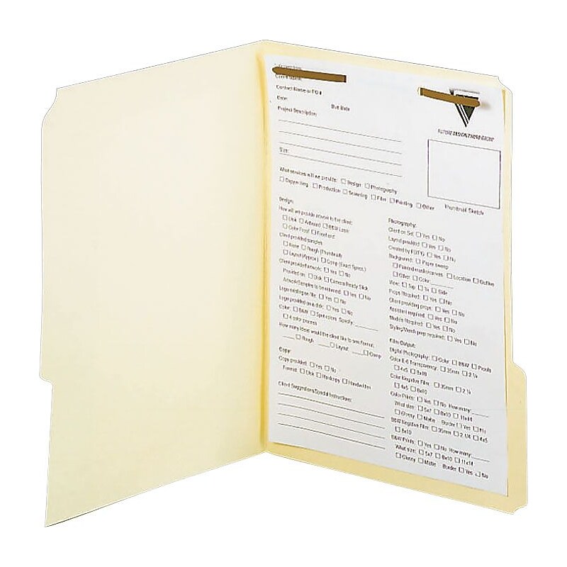 Pendaflex® Classification Folders with 1 Fastener, 1/3 Assorted Tab, Letter (FM210) image 1