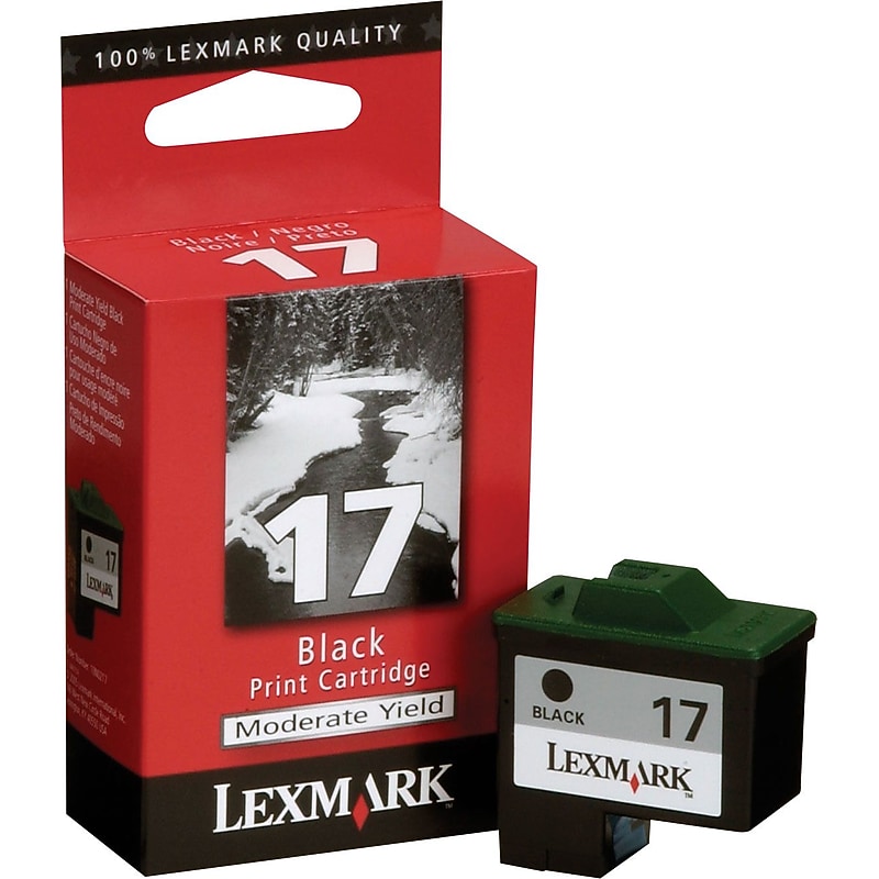 Lexmark 17 Black Standard Yield Ink Cartridge image 1