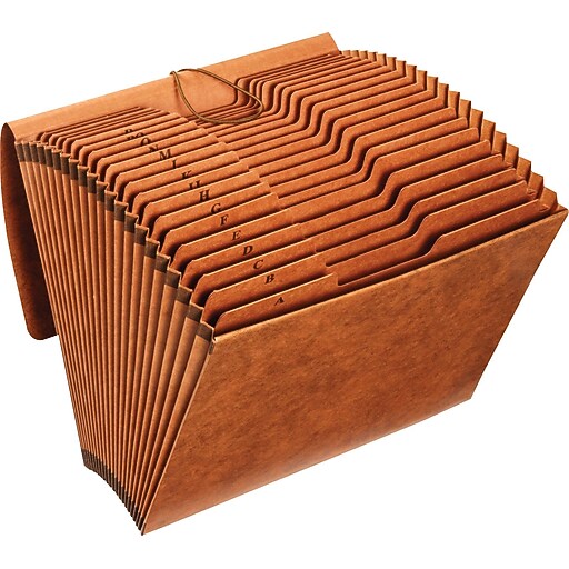 Staples HeavyDuty Expanding Files, Letter, AZ Index with Flap, Each