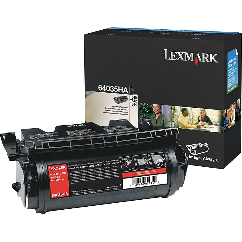 Lexmark 64035HA Black High Yield Toner Cartridge image 1