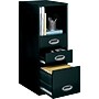 Office Designs Vertical File Cabinet with Open Storage, 18" 3-Drawer, Letter Size, Black~#|#~s0116323_sc7