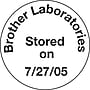 Brother DK-1218 Round Paper Labels, 94/100" x 94/100", Black on White, 1,000 Labels/Roll (DK-1218)~#|#~s0116589_sc7