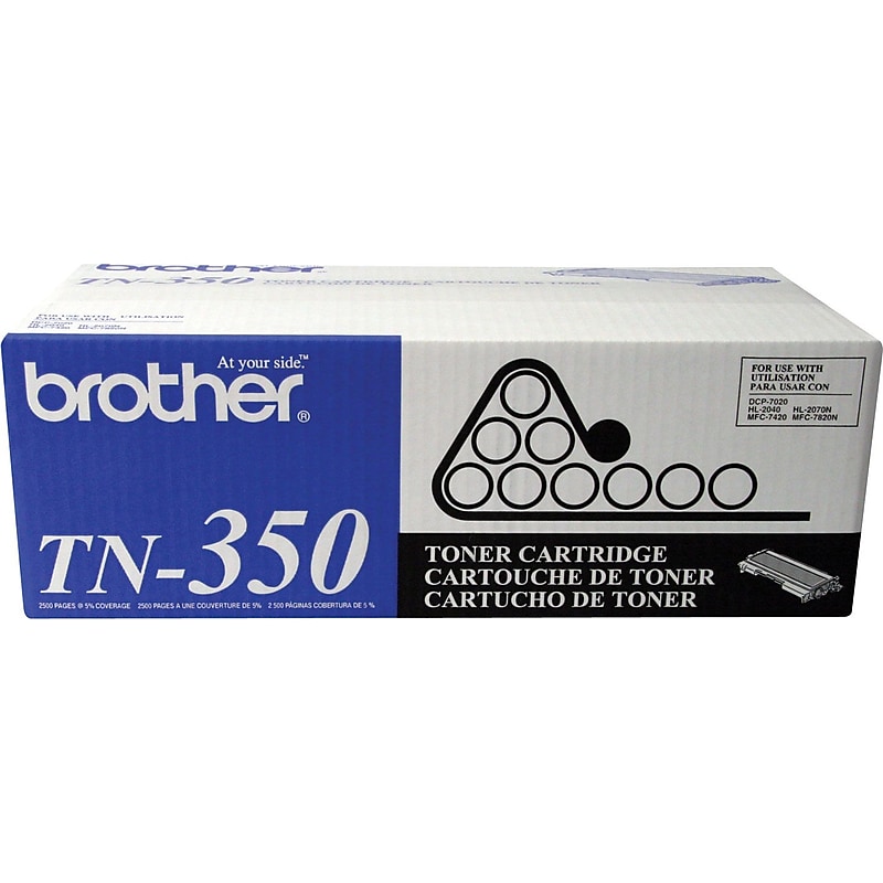 Brother TN-350 Black Standard-Yield Toner  Cartridge image 1