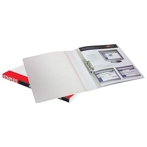 Staples® Clamp Binder, Clear Staples