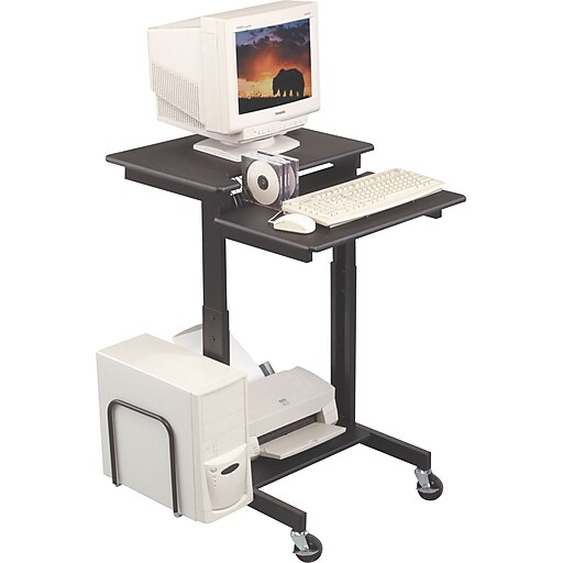 Balt  AV Mobile StandUp Desk / Workstation, Black, 38 1/2" 44 1/2