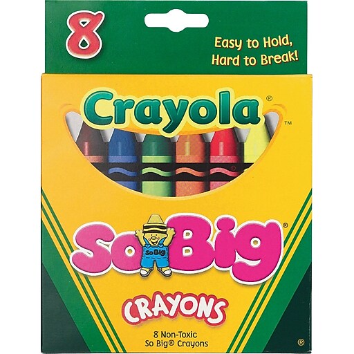 Shop Staples for Binney & Smith So Big® Crayola® Crayons, 8Colors