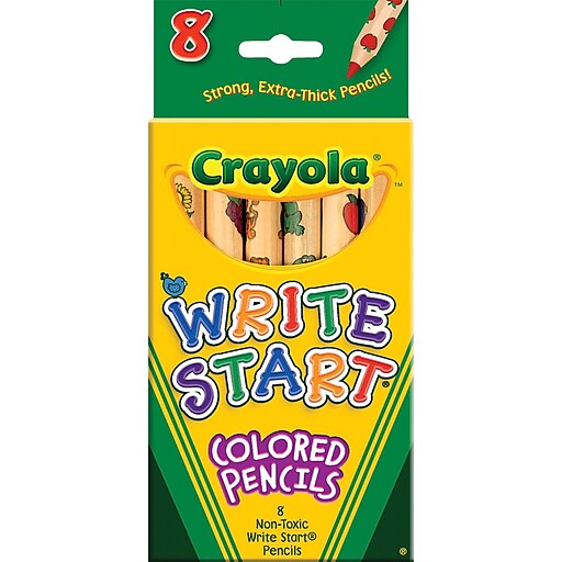 6 Pack Crayola 8ct Write Start Colored Pencils 
