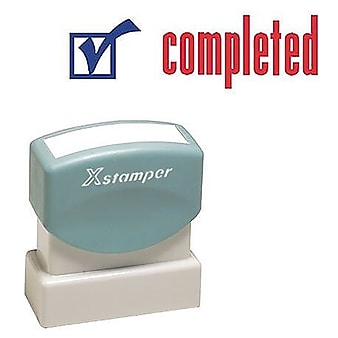 Xstamper® 2-Color Title Stamps, "COMPLETED"
