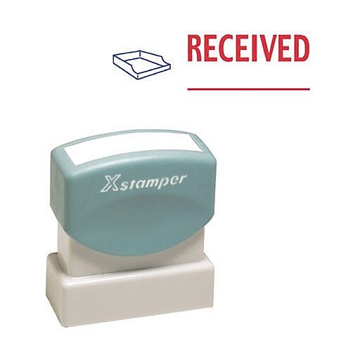 Xstamper® 2Color Title Stamps, "RECEIVED" at Staples