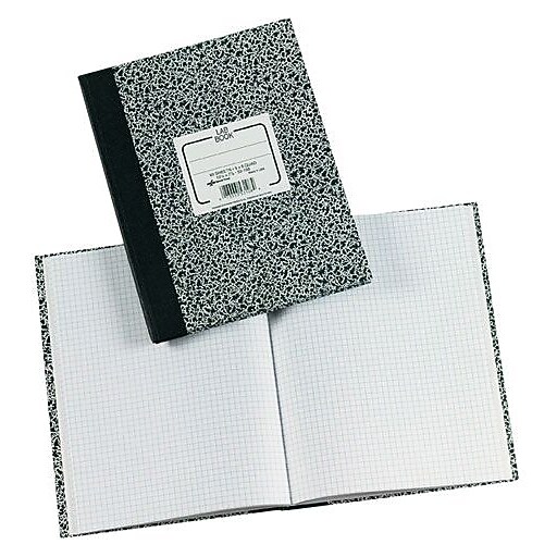 Rediform Composition Notebook, Green Marble, 10 1/8" x 7 7/8", 5 x 5