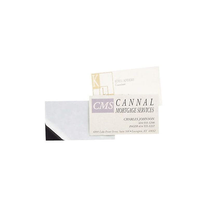 Magnetic Business Card, 3-1/2"x2", Black image 1