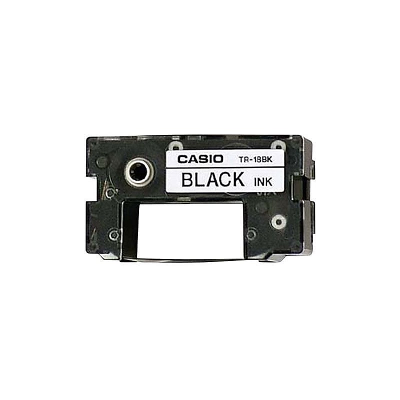 Casio Black Thermal Transfer Printer Ribbon, 3/Pack (TR-18BK-3P) image 1