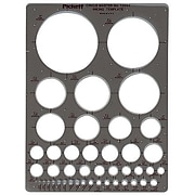 Riser Circle Master Template, 7"x10"x.030", 1/16" to 3"D, GY