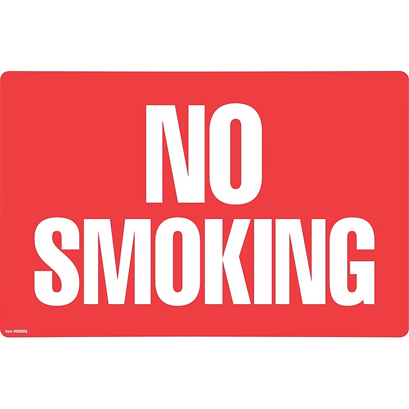 Cosco® No Smoking/No Fumar 8" x 12" (098068) image 1