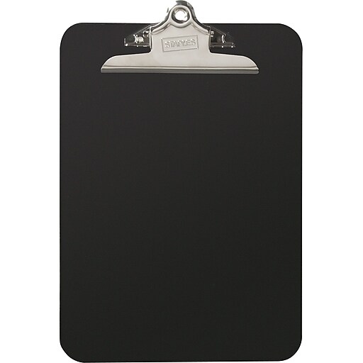 Staples Plastic Clipboard, Smoke, 9" x 12", Each (11069) Staples