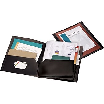 Cardinal ReportPro 10 Pocket Project Organizer with Insertable Tabs, Black (13601)