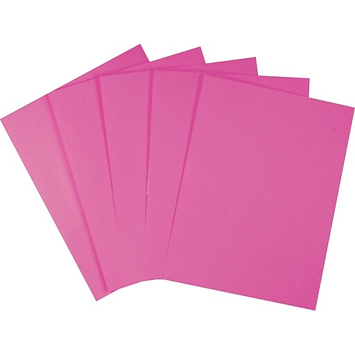 Staples Brights 24 lb. Colored Paper, Fuchsia, 500/Ream (20109) Staples