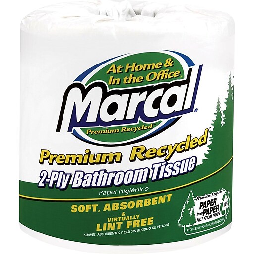 Marcal Bath Tissue 2ply, 48/Ct, 366 sheets per roll at Staples