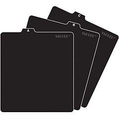 Find It IdeaStream Vaultz CD File Guides, A-Z , Black (VZ01176