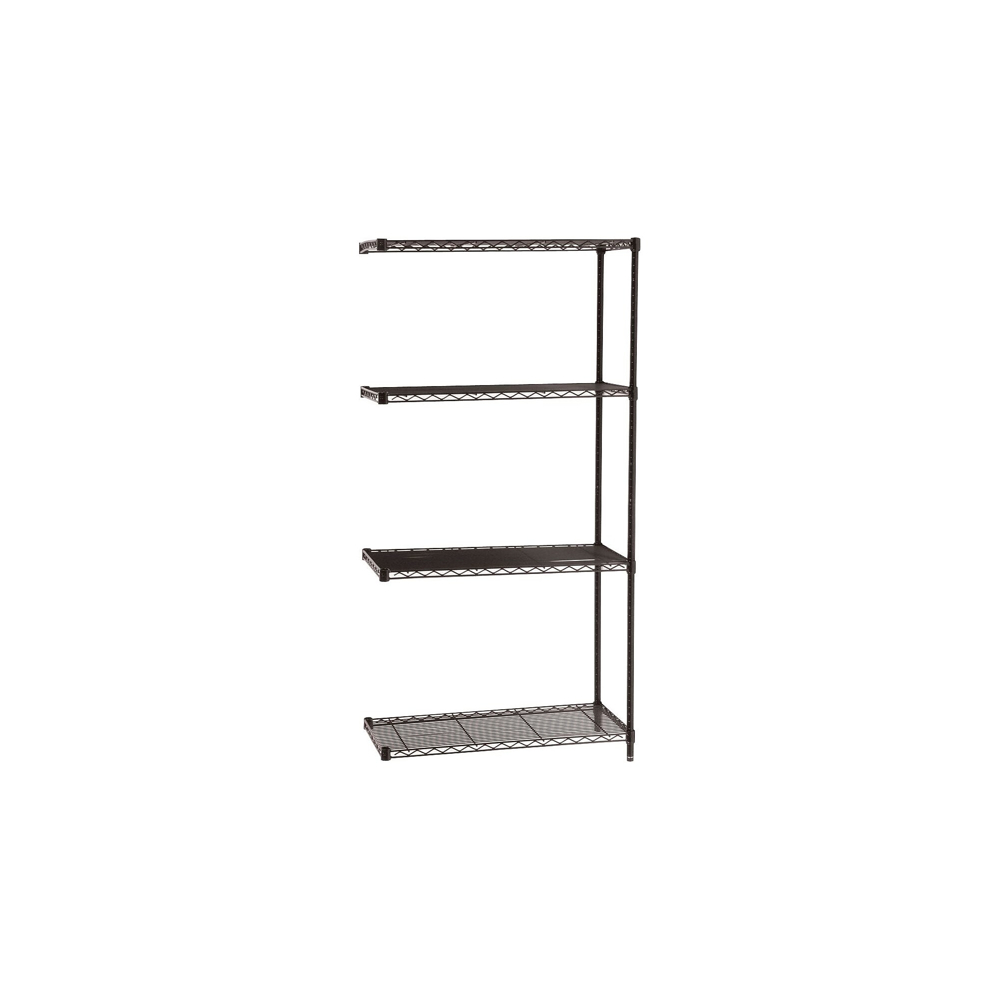 Safco Industrial 4-Shelf Wire Unit, 36″, Black (5286BL) Sansujyuku sansujyuku.com