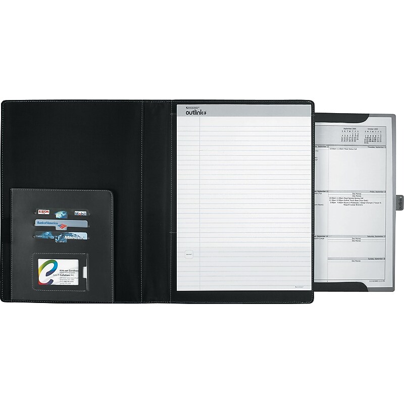 AT-A-GLANCE Outlink Padfolio, Black (80-2005-05) image 1