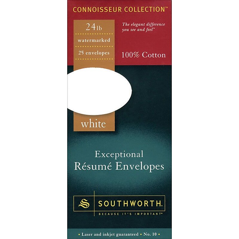 Southworth® Exceptional Envelopes, #10, 24 lb., White image 1