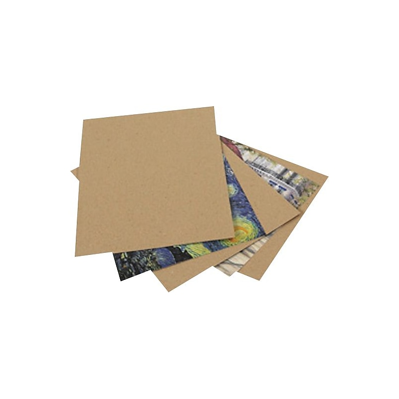 SI Products Chipboard Pad, 8.5" x 11, Kraft, 760/Carton (BSCP8511) image 1