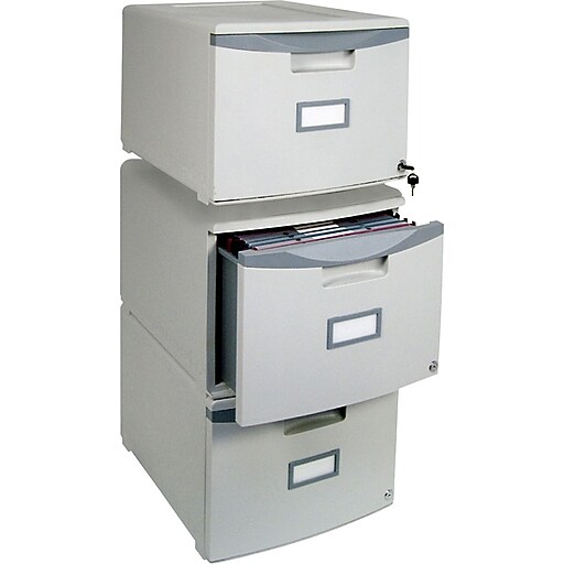 Storex® Locking Plastic File Drawer Staples